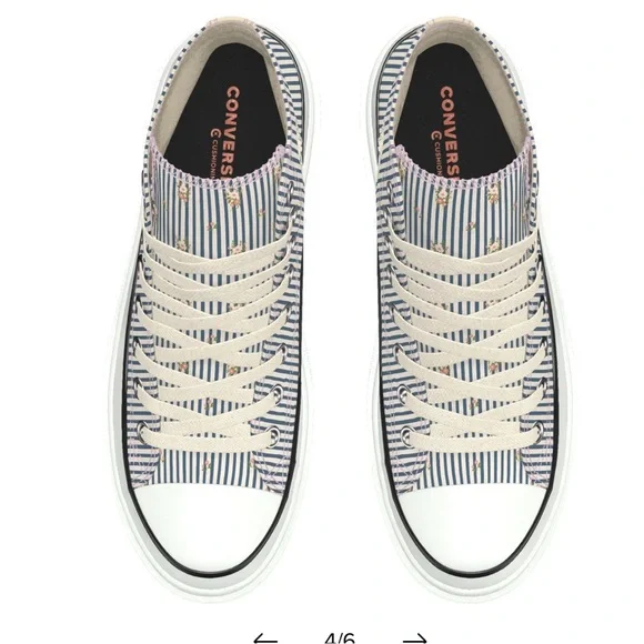 NWT Special edition floral Chuck Taylor All Star Lugged Heel Platform - Picture 4 of 5